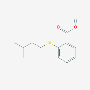 molecular formula C12H16O2S B1351885 2-[(3-Methylbutyl)thio]benzoic acid CAS No. 17839-63-3