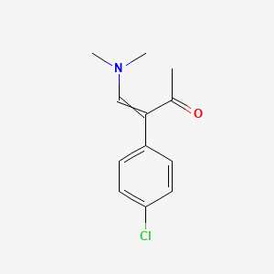 molecular formula C12H14ClNO B1351892 3-(4-Chlorophenyl)-4-(dimethylamino)but-3-en-2-one 