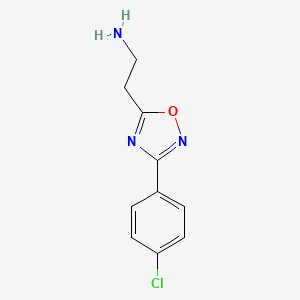 molecular formula C10H10ClN3O B1351897 2-[3-(4-Chlorophenyl)-1,2,4-oxadiazol-5-yl]ethanamine CAS No. 885953-67-3
