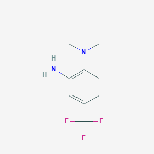 molecular formula C11H15F3N2 B1351900 1-N,1-N-diethyl-4-(trifluoromethyl)benzene-1,2-diamine CAS No. 685533-92-0