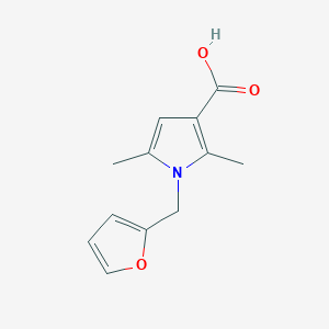 molecular formula C12H13NO3 B1351906 1-(2-furylmethyl)-2,5-dimethyl-1H-pyrrole-3-carboxylic acid CAS No. 854357-51-0