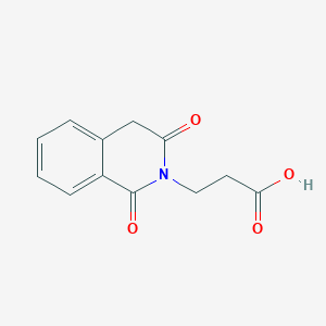 molecular formula C12H11NO4 B1351911 3-(1,3-dioxo-3,4-dihydroisoquinolin-2(1H)-yl)propanoic acid CAS No. 75513-35-8