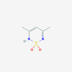molecular formula C5H8N2O2S B1351919 3,5-dimethyl-2H-1,2,6-thiadiazine 1,1-dioxide CAS No. 697-44-9