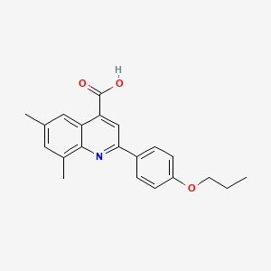 6,8-Dimethyl-2-(4-propoxyphenyl)quinoline-4-carboxylic acid