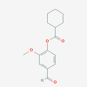 4-Formyl-2-methoxyphenyl cyclohexanecarboxylate