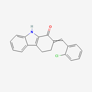 2-[(E)-(2-chlorophenyl)methylidene]-2,3,4,9-tetrahydro-1H-carbazol-1-one