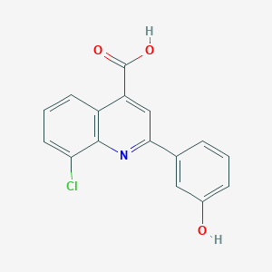 8-Chloro-2-(3-hydroxyphenyl)quinoline-4-carboxylic acid