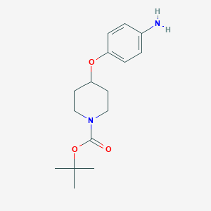 molecular formula C16H24N2O3 B135198 叔丁基 4-(4-氨基苯氧基)哌啶-1-羧酸酯 CAS No. 138227-63-1