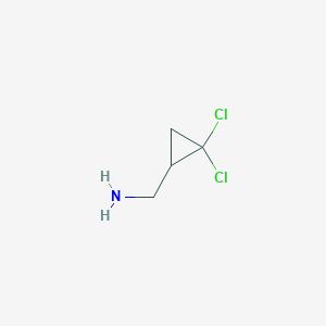 molecular formula C4H7Cl2N B1351983 (2,2-Dichlorocyclopropyl)methylamine CAS No. 68618-71-3