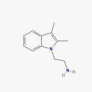 molecular formula C12H16N2 B1351993 2-(2,3-Dimethylindol-1-yl)ethanamine 
