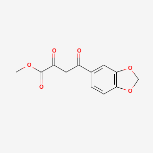 molecular formula C12H10O6 B1352023 Methyl 4-(1,3-benzodioxol-5-yl)-2,4-dioxobutanoate CAS No. 832741-10-3