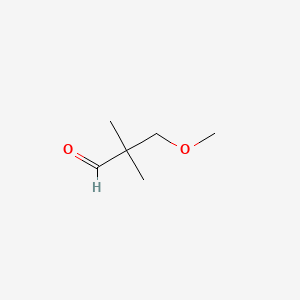 molecular formula C6H12O2 B1352052 3-Methoxy-2,2-dimethylpropionaldehyde CAS No. 26254-86-4