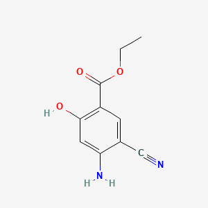 molecular formula C10H10N2O3 B1352069 Ethyl 4-amino-5-cyanosalicylate CAS No. 72817-97-1