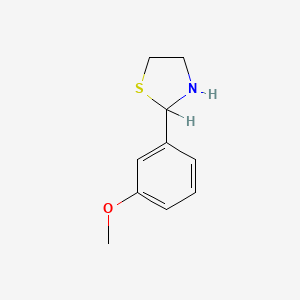molecular formula C10H13NOS B1352076 2-(3-Methoxyphenyl)thiazolidine CAS No. 67086-85-5
