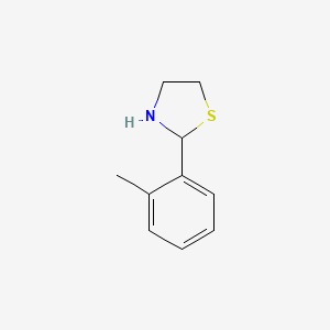 molecular formula C10H13NS B1352077 2-(2-Methylphenyl)-1,3-thiazolidine CAS No. 67086-87-7