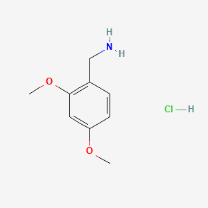 molecular formula C9H14ClNO2 B1352082 2,4-Dimethoxybenzylamine hydrochloride CAS No. 20781-21-9