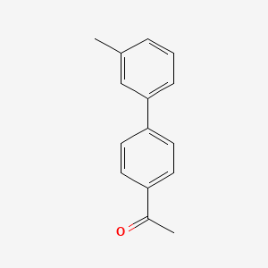 molecular formula C15H14O B1352090 1-(3'-Methyl[1,1'-biphenyl]-4-yl)ethanone CAS No. 76650-29-8