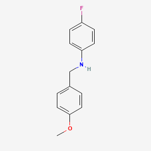 molecular formula C14H14FNO B1352100 4-Fluoro-N-(4-methoxybenzyl)aniline CAS No. 80143-71-1
