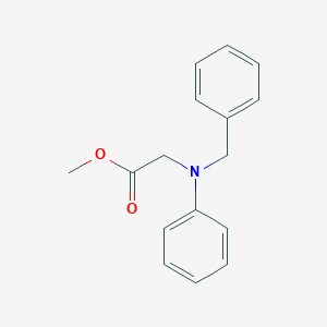 molecular formula C16H17NO2 B135212 Methyl 2-[benzyl(phenyl)amino]acetate CAS No. 137307-61-0