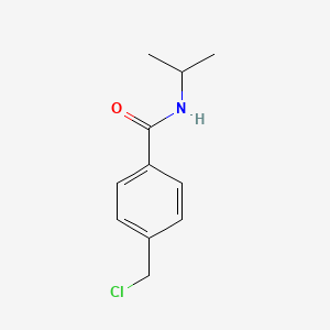 molecular formula C11H14ClNO B1352128 4-(Chloromethyl)-N-isopropylbenzamide CAS No. 83803-82-1