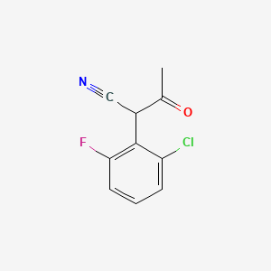 molecular formula C10H7ClFNO B1352131 Acetyl(2-chloro-6-fluorophenyl)acetonitrile CAS No. 93839-17-9