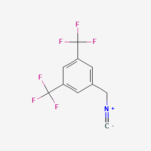 molecular formula C10H5F6N B13521491 3,5-Bis(trifluoromethyl)benzylisocyanide 