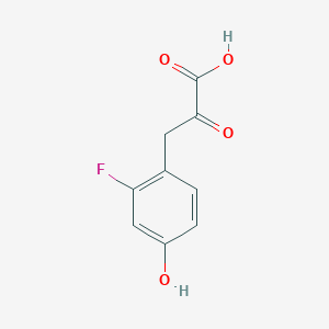 molecular formula C9H7FO4 B13521632 3-(2-Fluoro-4-hydroxyphenyl)-2-oxopropanoic acid 