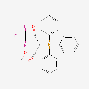 molecular formula C24H20F3O3P B1352170 Ethyl 4,4,4-trifluoro-2-(triphenylphosphoranylidene)acetoacetate CAS No. 83961-56-2