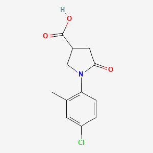 B1352184 1-(4-Chloro-2-methylphenyl)-5-oxopyrrolidine-3-carboxylic acid CAS No. 63674-79-3