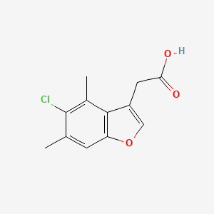 (5-Chloro-4,6-dimethyl-1-benzofuran-3-YL)acetic acid