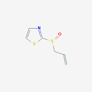molecular formula C6H7NOS2 B13522168 2-(Prop-2-ene-1-sulfinyl)-1,3-thiazole 