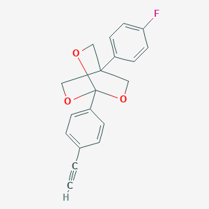 2,6,7-Trioxabicyclo(2.2.2)octane, 1-(4-ethynylphenyl)-4-(4-fluorophenyl)-