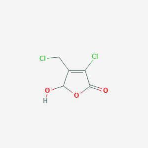 molecular formula C5H4Cl2O3 B135223 3-Chloro-4-(chloromethyl)-5-hydroxy-2(5H)-furanone CAS No. 125974-08-5