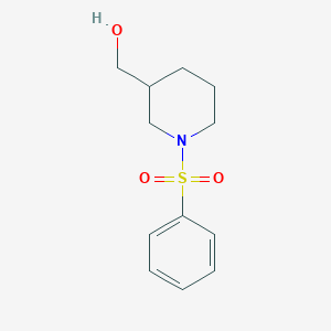 [1-(Benzenesulfonyl)piperidin-3-yl]methanol