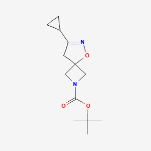 molecular formula C13H20N2O3 B13522659 Tert-butyl7-cyclopropyl-5-oxa-2,6-diazaspiro[3.4]oct-6-ene-2-carboxylate 