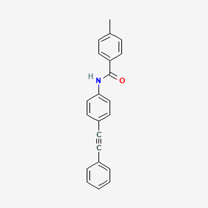 molecular formula C22H17NO B1352268 4-methyl-N-[4-(2-phenylethynyl)phenyl]benzenecarboxamide CAS No. 4699-24-5
