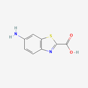 molecular formula C8H6N2O2S B13522735 6-Aminobenzo[d]thiazole-2-carboxylic acid 