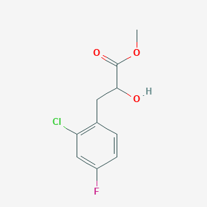 molecular formula C10H10ClFO3 B13522744 Methyl 3-(2-chloro-4-fluorophenyl)-2-hydroxypropanoate 