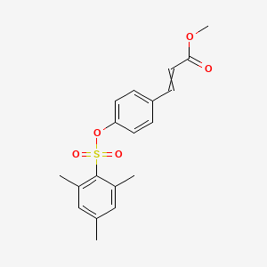 molecular formula C19H20O5S B1352277 Methyl 3-{4-[(mesitylsulfonyl)oxy]phenyl}acrylate 