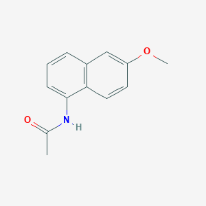 molecular formula C13H13NO2 B1352295 N-(6-methoxynaphthalen-1-yl)acetamide 