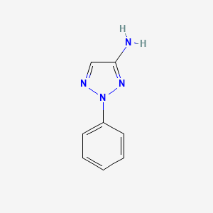 molecular formula C8H8N4 B1352299 2-苯基-2H-1,2,3-三唑-4-胺 CAS No. 39102-26-6