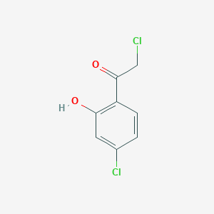 molecular formula C8H6Cl2O2 B13523048 2-Chloro-1-(4-chloro-2-hydroxyphenyl)ethanone CAS No. 75717-50-9
