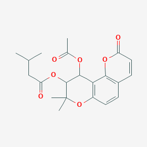 molecular formula C21H24O7 B135231 rac Dihydro Samidin CAS No. 21311-66-0