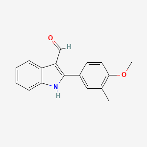 2-(4-methoxy-3-methylphenyl)-1H-indole-3-carbaldehyde