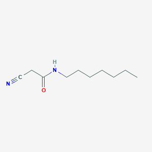 molecular formula C10H18N2O B1352316 2-cyano-N-heptylacetamide CAS No. 52493-38-6