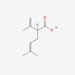 molecular formula C10H16O2 B1352326 5-Methyl-2-(1-methylethenyl)-4-hexenoic acid CAS No. 497-67-6