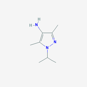 molecular formula C8H15N3 B1352337 3,5-dimethyl-1-(propan-2-yl)-1H-pyrazol-4-amine CAS No. 60706-59-4