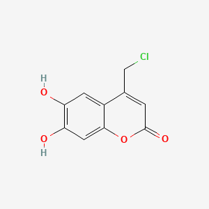 molecular formula C10H7ClO4 B1352344 4-(Chloromethyl)-6,7-dihydroxy-2-benzopyrone CAS No. 85029-91-0