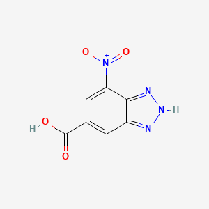 molecular formula C7H4N4O4 B1352358 7-硝基-1H-苯并[d][1,2,3]三唑-5-羧酸 CAS No. 333767-00-3