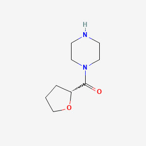 molecular formula C9H16N2O2 B1352364 1-((Tetrahydrofuran-2-yl)carbonyl)piperazine, (2R)- CAS No. 412334-56-6